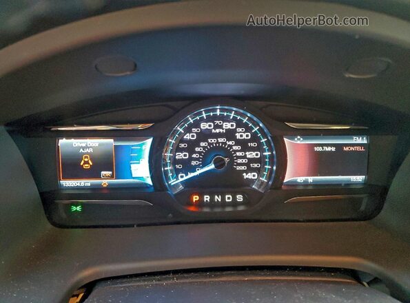 2FMHK6C89KBA20973 2019 FORD FLEX Белый Вид щитка приборов