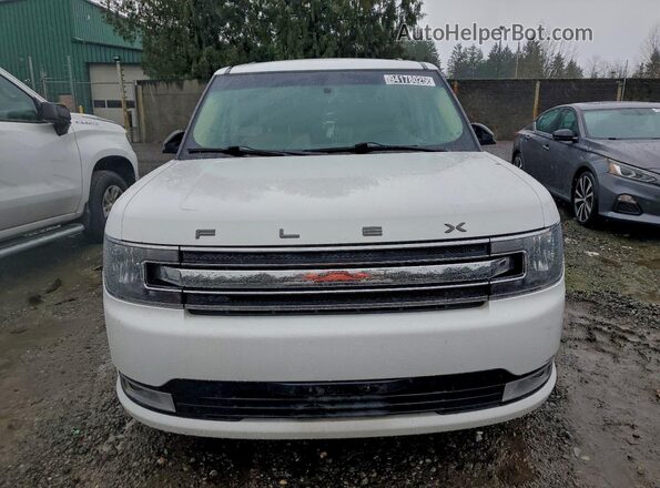 2FMHK6C89KBA20973 2019 FORD FLEX Белый Вид спереди