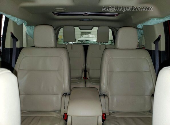 2FMHK6D83KBA20045 2019 FORD FLEX Burgundy Widok tylnych siedzeń