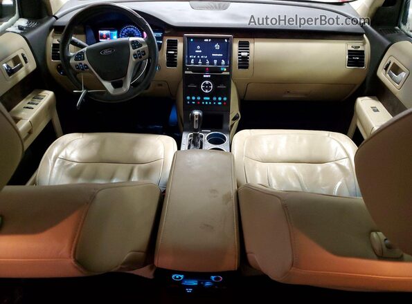 2FMHK6D83KBA20045 2019 FORD FLEX Burgundy Widok deski rozdzielczej