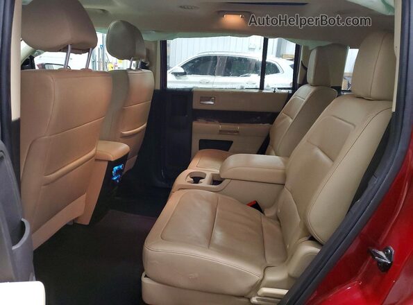 2FMHK6D83KBA20045 2019 FORD FLEX Burgundy Widok wnętrza z tyłu