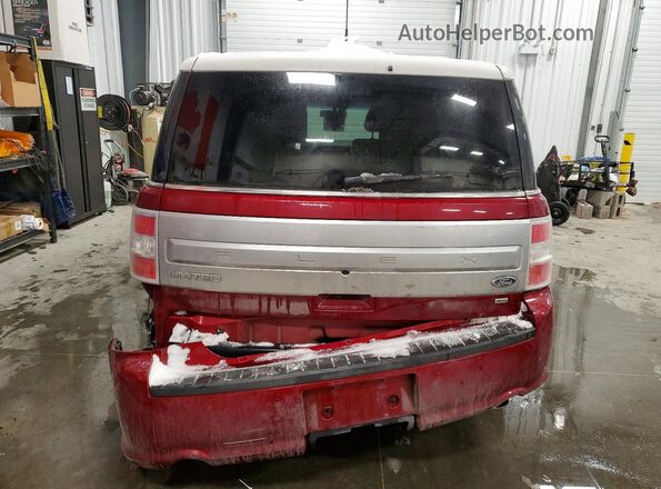 2FMHK6D83KBA20045 2019 FORD FLEX Burgundy Widok z tyłu