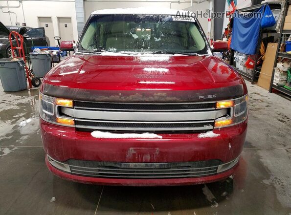 2FMHK6D83KBA20045 2019 FORD FLEX Burgundy Widok z przodu