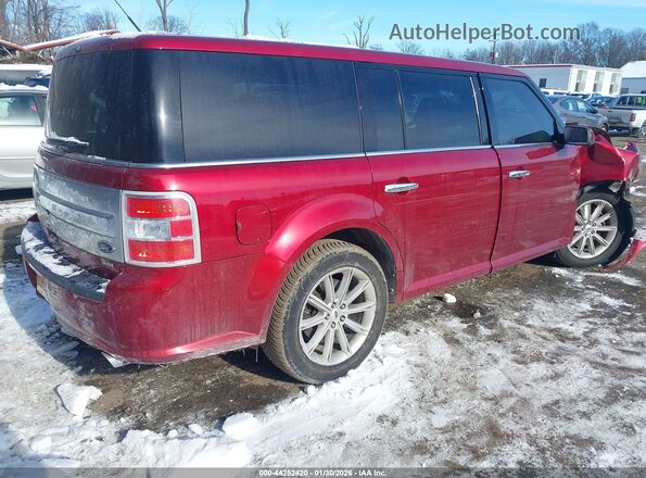 2FMHK6D86KBA20606 2019 FORD FLEX Красный Задняя правая четверть