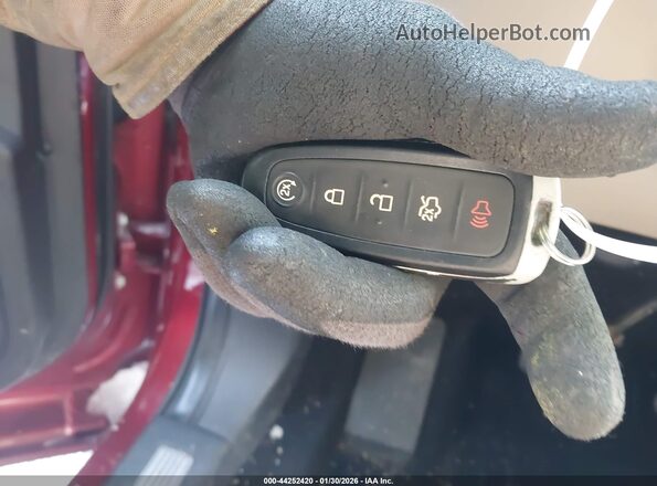 2FMHK6D86KBA20606 2019 FORD FLEX Красный Вид панели приборов