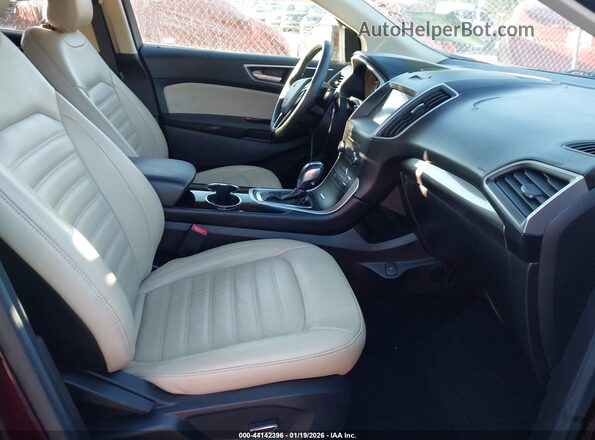 2FMPK3J82HBC59139 2017 FORD EDGE Темно-бордовый Вид салона спереди