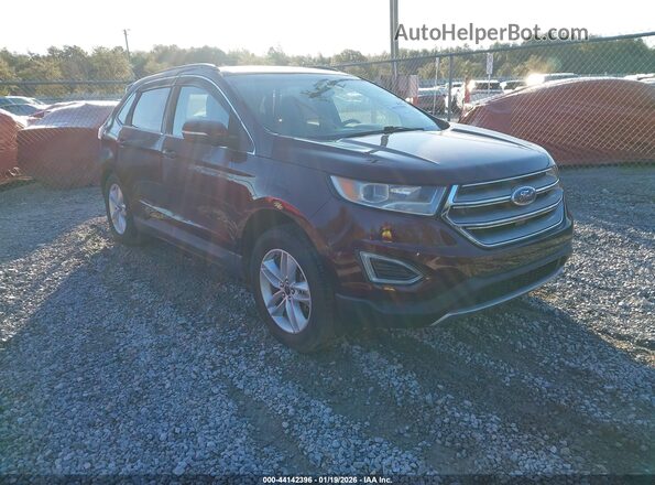 2FMPK3J82HBC59139 2017 FORD EDGE Темно-бордовый Передняя правая четверть