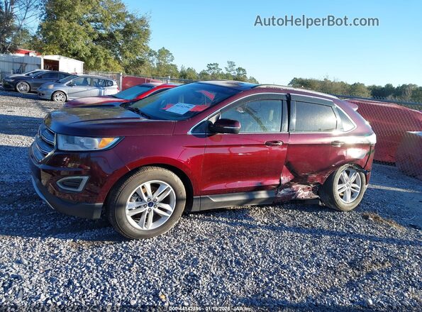 2FMPK3J82HBC59139 2017 FORD EDGE Темно-бордовый Панорамный вид салона 360°