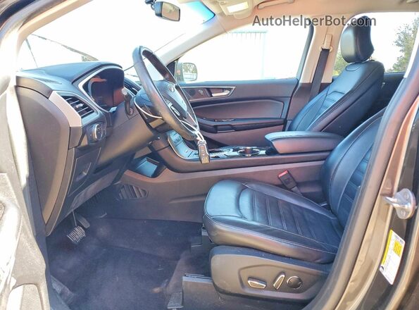 2FMPK3J90GBC23523 2016 FORD EDGE Угольный Вид салона спереди