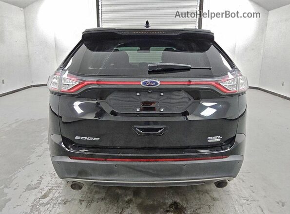 2FMPK3J91JBB51416 2018 FORD EDGE Черный Вид сзади