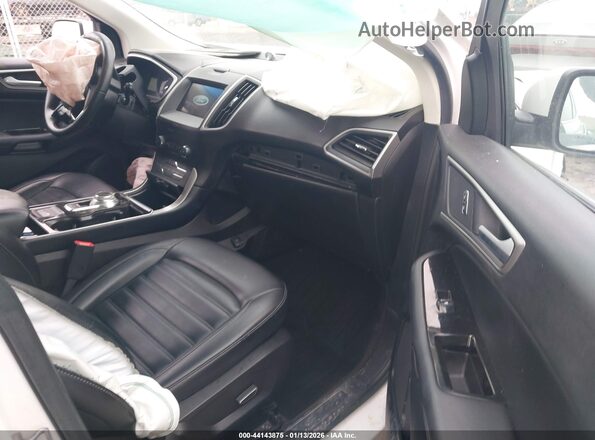 2FMPK3J91KBB68153 2019 FORD EDGE Белый Вид салона спереди