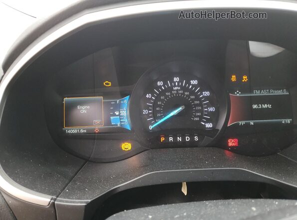 2FMPK3J96JBC00299 2018 FORD EDGE Белый Вид щитка приборов
