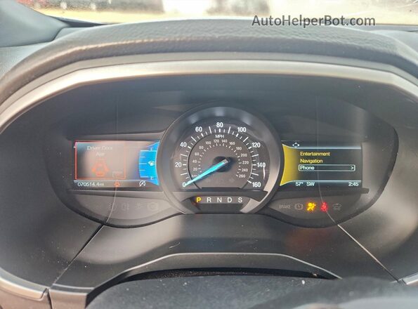 2FMPK3J98LBB10526 2020 FORD EDGE Белый Вид щитка приборов
