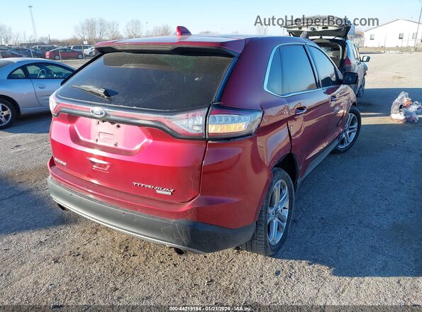 2FMPK3K93HBC24746 2017 FORD EDGE Бордовый Задняя правая четверть