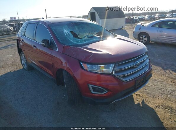 2FMPK3K93HBC24746 2017 FORD EDGE Бордовый Передняя правая четверть