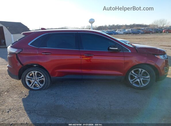 2FMPK3K93HBC24746 2017 FORD EDGE Бордовый Вид задней части салона