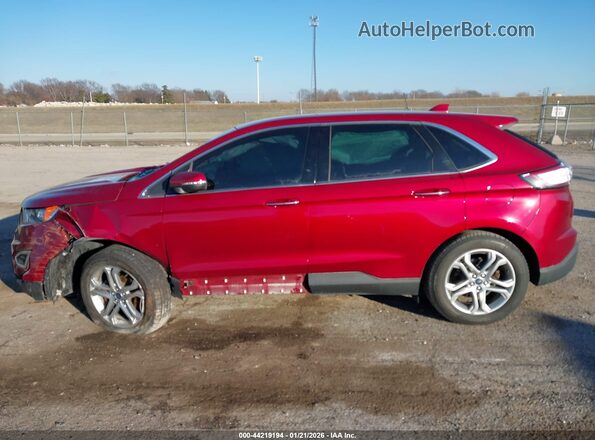 2FMPK3K93HBC24746 2017 FORD EDGE Бордовый Панорамный вид салона 360°