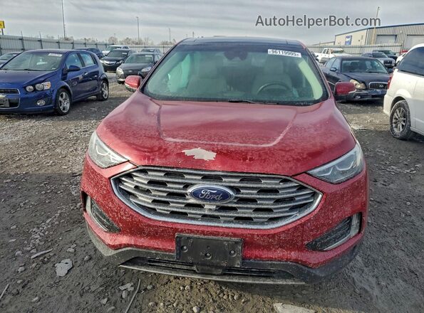 2FMPK3K95LBA26999 2020 FORD EDGE Maroon Вид спереду