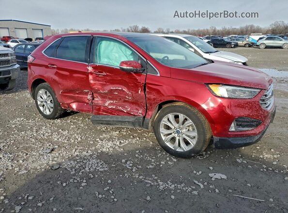 2FMPK3K95LBA26999 2020 FORD EDGE Maroon Передня права чверть