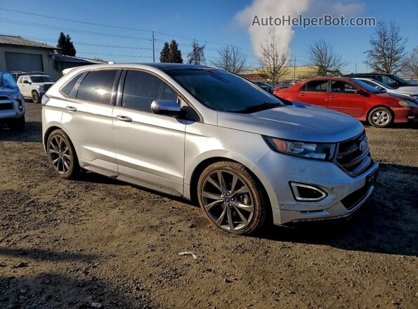 2FMPK4AP1GBC38049 2016 FORD EDGE Серебряный Передняя правая четверть