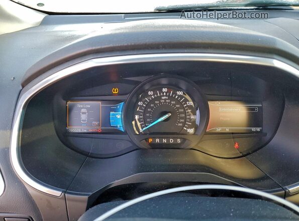 2FMPK4AP1GBC38049 2016 FORD EDGE Серебряный Вид щитка приборов