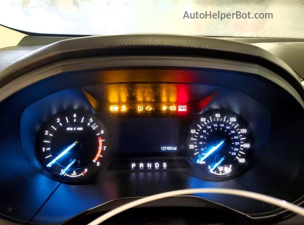 2FMPK4G95GBC58104 2016 FORD EDGE Белый Вид щитка приборов