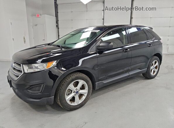 2FMPK4G97HBC20276 2017 FORD EDGE Черный Передняя левая четверть