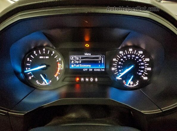 2FMPK4G97HBC20276 2017 FORD EDGE Черный Вид щитка приборов