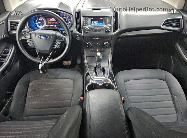 2FMPK4G97HBC20276 2017 FORD EDGE Черный Вид панели приборов