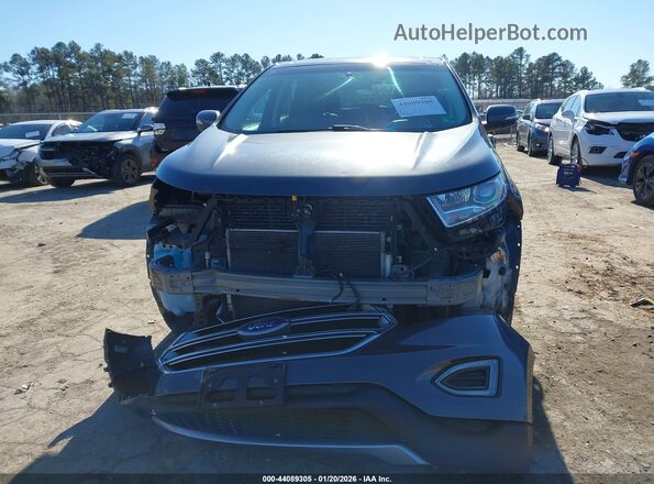 2FMPK4J89HBB15089 2017 FORD EDGE Серый Вид задней части салона