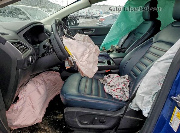 2FMPK4J90PBA51774 2023 FORD EDGE Blue Вид салону спереду