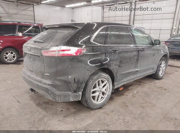 2FMPK4J90RBA28577 2024 FORD EDGE Черный Задняя правая четверть