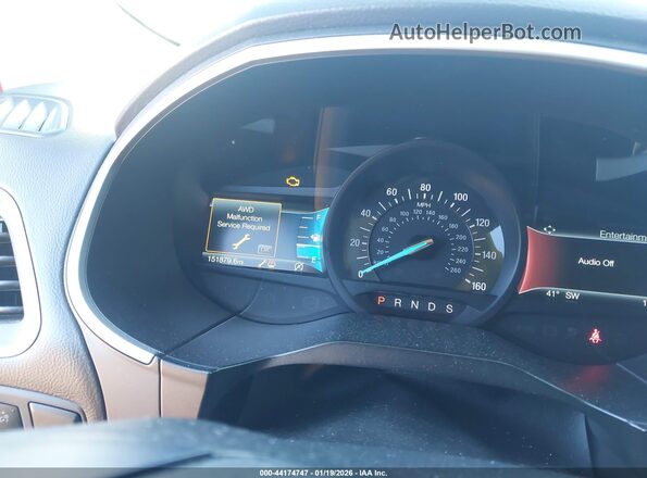 2FMPK4J92LBA45842 2020 FORD EDGE Темно-бордовый Вид задних сидений