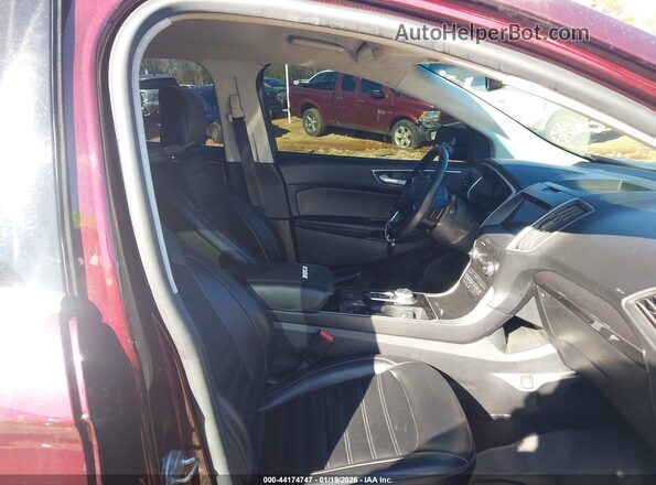 2FMPK4J92LBA45842 2020 FORD EDGE Темно-бордовый Вид салона спереди