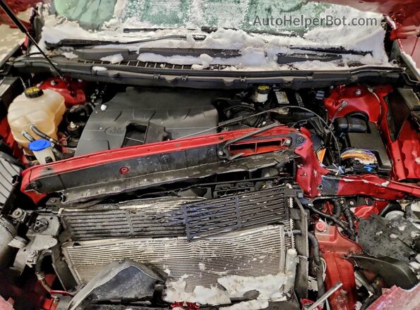 2FMPK4K88GBC50335 2016 FORD EDGE Red Вид підкапотного простору