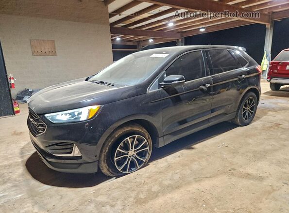2FMPK4K90KBB54779 2019 FORD EDGE Black Передня ліва чверть
