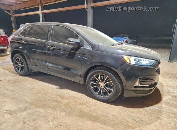 2FMPK4K90KBB54779 2019 FORD EDGE Black Передня права чверть
