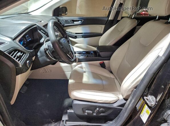 2FMPK4K90KBB54779 2019 FORD EDGE Black Вид салону спереду
