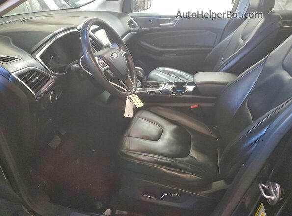 2FMPK4K91GBB41918 2016 FORD EDGE Черный Вид салона спереди