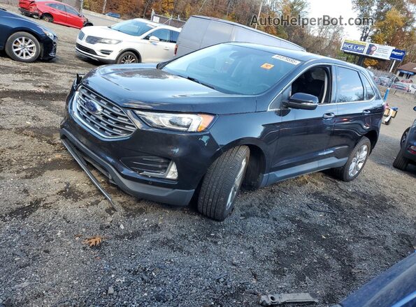2FMPK4K92NBA45437 2022 FORD EDGE Черный Передняя левая четверть
