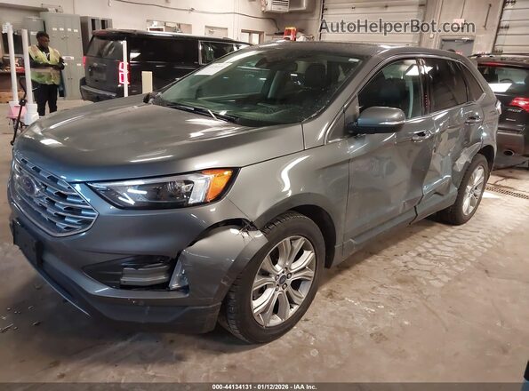 2FMPK4K94NBA52437 2022 FORD EDGE Gray Przód lewy
