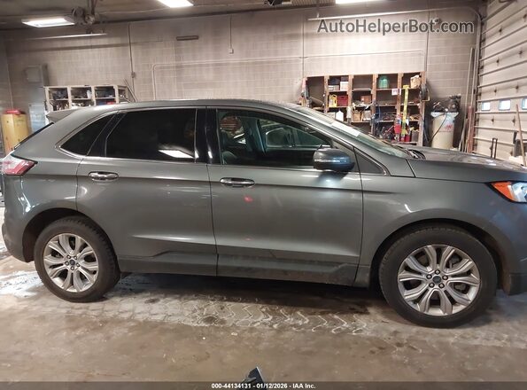 2FMPK4K94NBA52437 2022 FORD EDGE Gray Widok wnętrza z tyłu