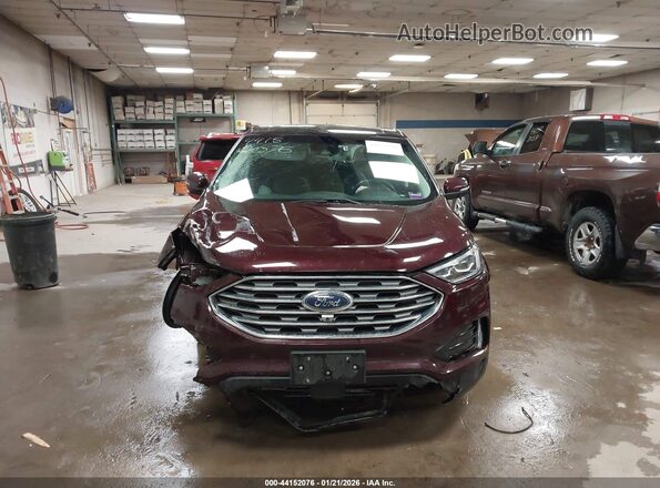 2FMPK4K96KBC67345 2019 FORD EDGE Темно-бордовый Вид спереди