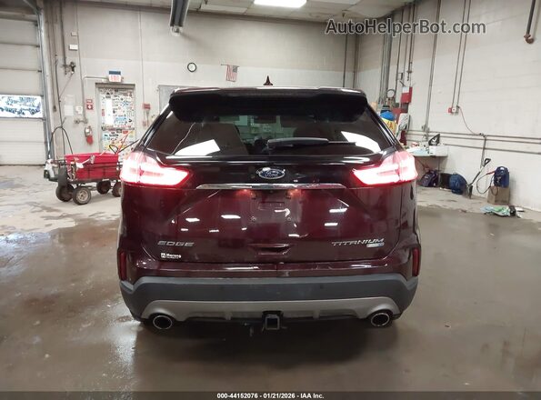 2FMPK4K96KBC67345 2019 FORD EDGE Темно-бордовый 