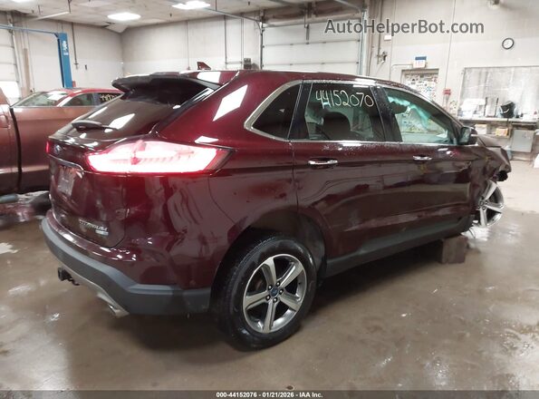 2FMPK4K96KBC67345 2019 FORD EDGE Темно-бордовый Задняя правая четверть