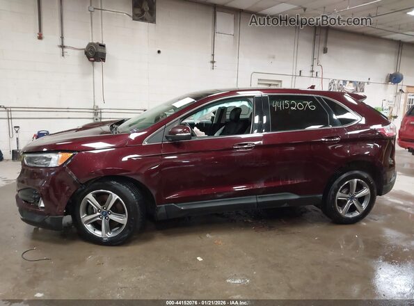2FMPK4K96KBC67345 2019 FORD EDGE Темно-бордовый Панорамный вид салона 360°