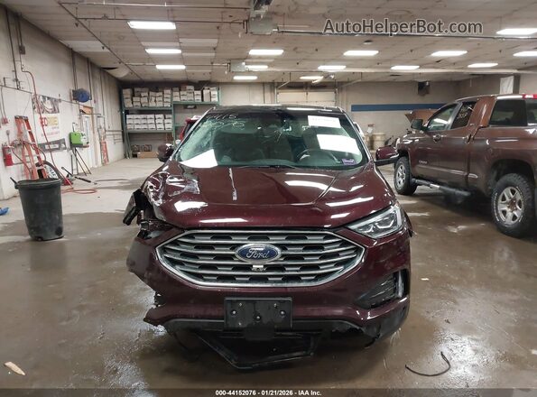 2FMPK4K96KBC67345 2019 FORD EDGE Темно-бордовый Вид щитка приборов