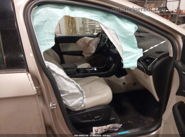2FMPK4K9XLBA27300 2020 FORD EDGE Желто-коричневый Вид салона спереди