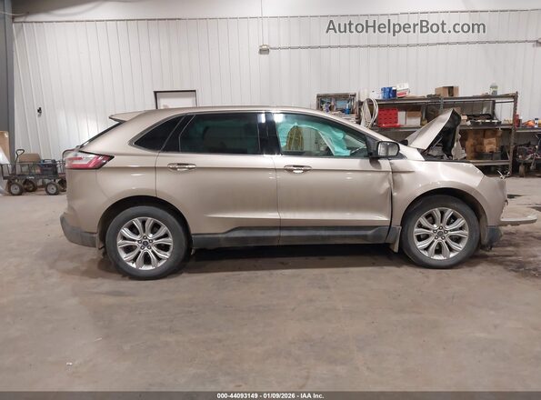 2FMPK4K9XLBA27300 2020 FORD EDGE Желто-коричневый Панорамный вид салона 360°