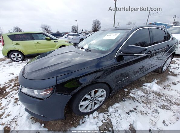 2G1105S39J9135955 2018 CHEVROLET IMPALA Черный Передняя левая четверть
